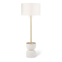 Regina Andrew - 14-1041 - Two Light Floor Lamp - Bruno - White