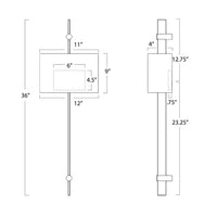 Regina Andrew - 15-1133PN - Two Light Wall Sconce - Taurus - Clear