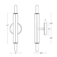 Regina Andrew - 15-1138PN - Two Light Wall Sconce - Viper - Polished Nickel