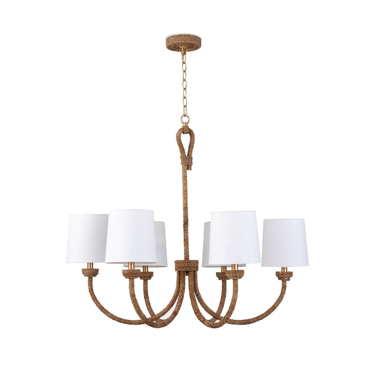 Regina Andrew - 16-1272 - Six Light Chandelier - Bimini - Natural