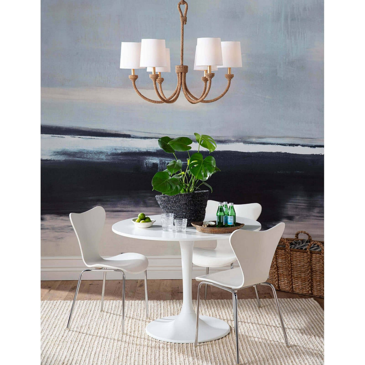 Regina Andrew - 16-1272 - Six Light Chandelier - Bimini - Natural