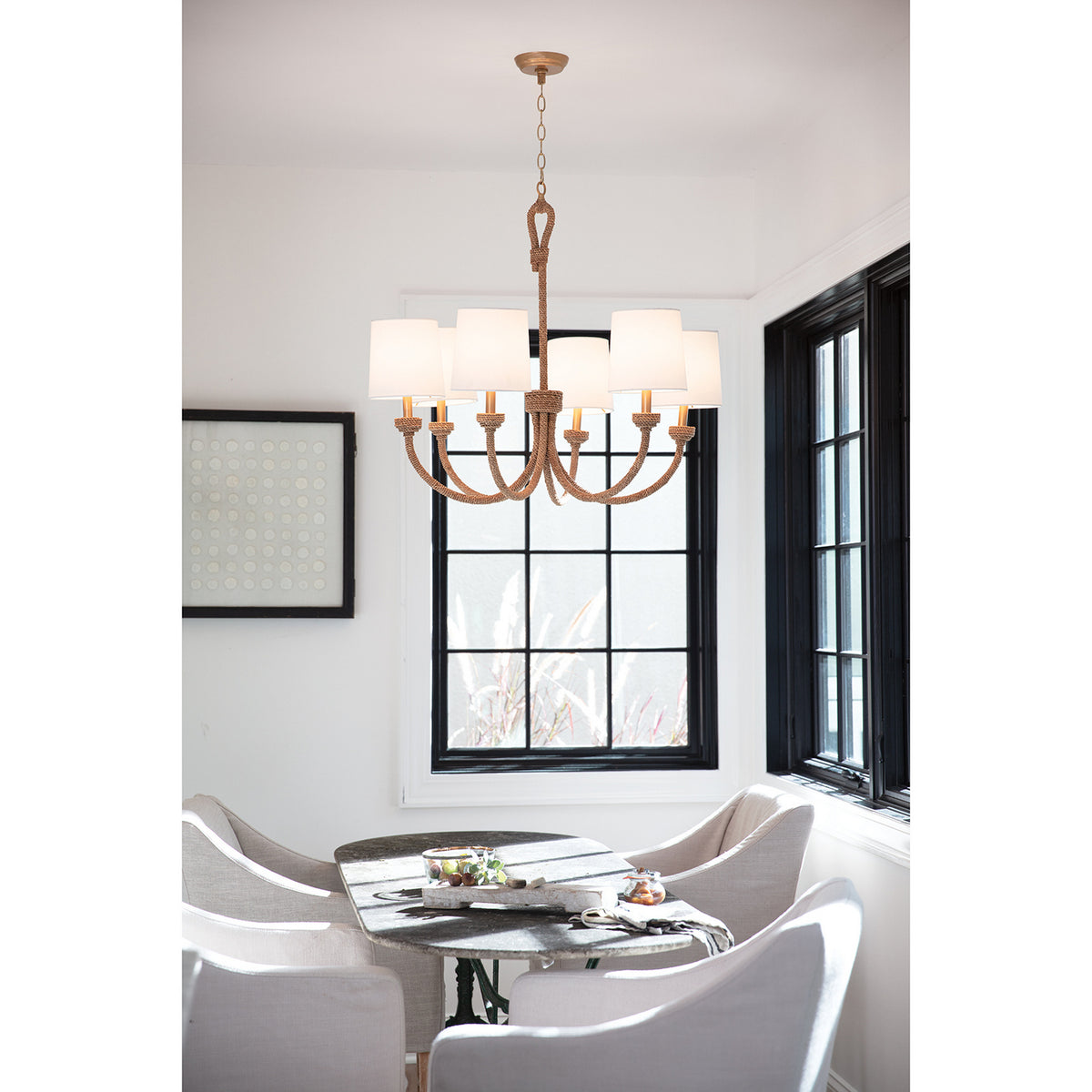 Regina Andrew - 16-1272 - Six Light Chandelier - Bimini - Natural