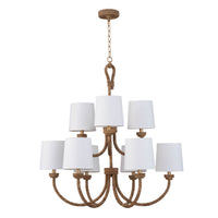 Regina Andrew - 16-1273 - Nine Light Chandelier - Bimini - Natural