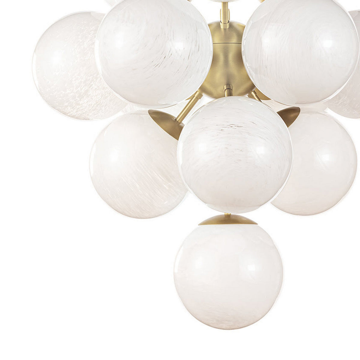 Regina Andrew - 16-1278SRLNB - 13 Light Chandelier - La Dame - Natural Brass