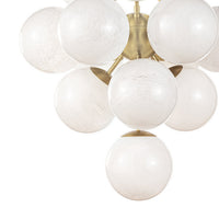 Regina Andrew - 16-1278SRLNB - 13 Light Chandelier - La Dame - Natural Brass