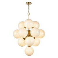 Regina Andrew - 16-1278SRLNB - 13 Light Chandelier - La Dame - Natural Brass