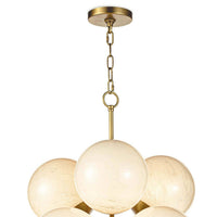 Regina Andrew - 16-1278SRLNB - 13 Light Chandelier - La Dame - Natural Brass