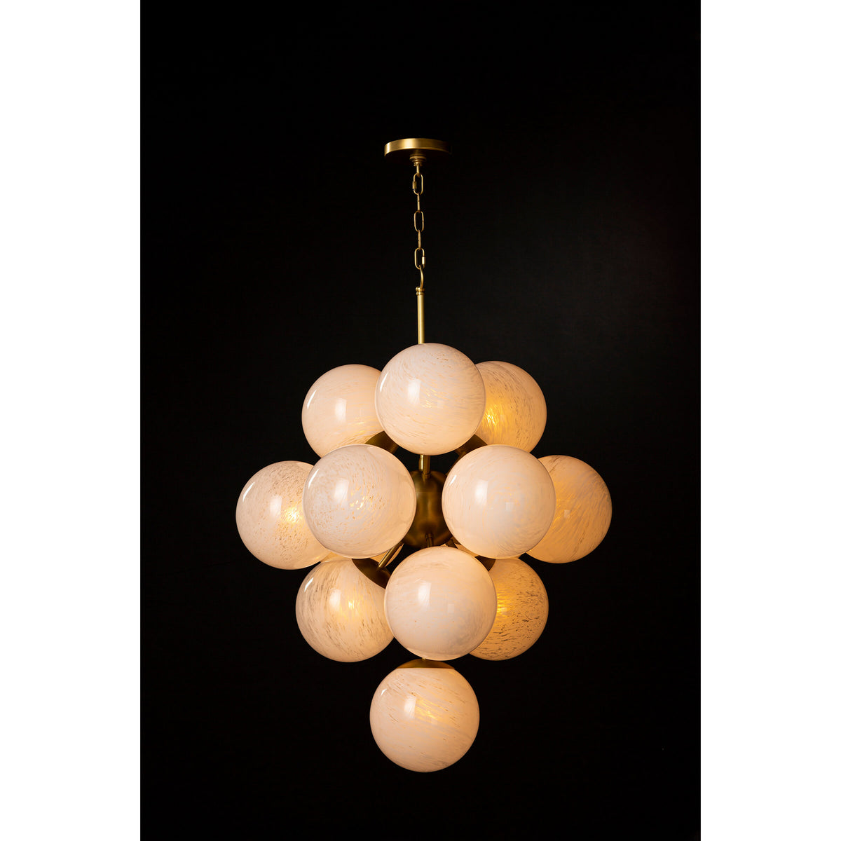 Regina Andrew - 16-1278SRLNB - 13 Light Chandelier - La Dame - Natural Brass