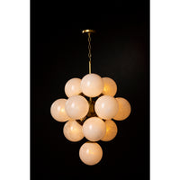 Regina Andrew - 16-1278SRLNB - 13 Light Chandelier - La Dame - Natural Brass