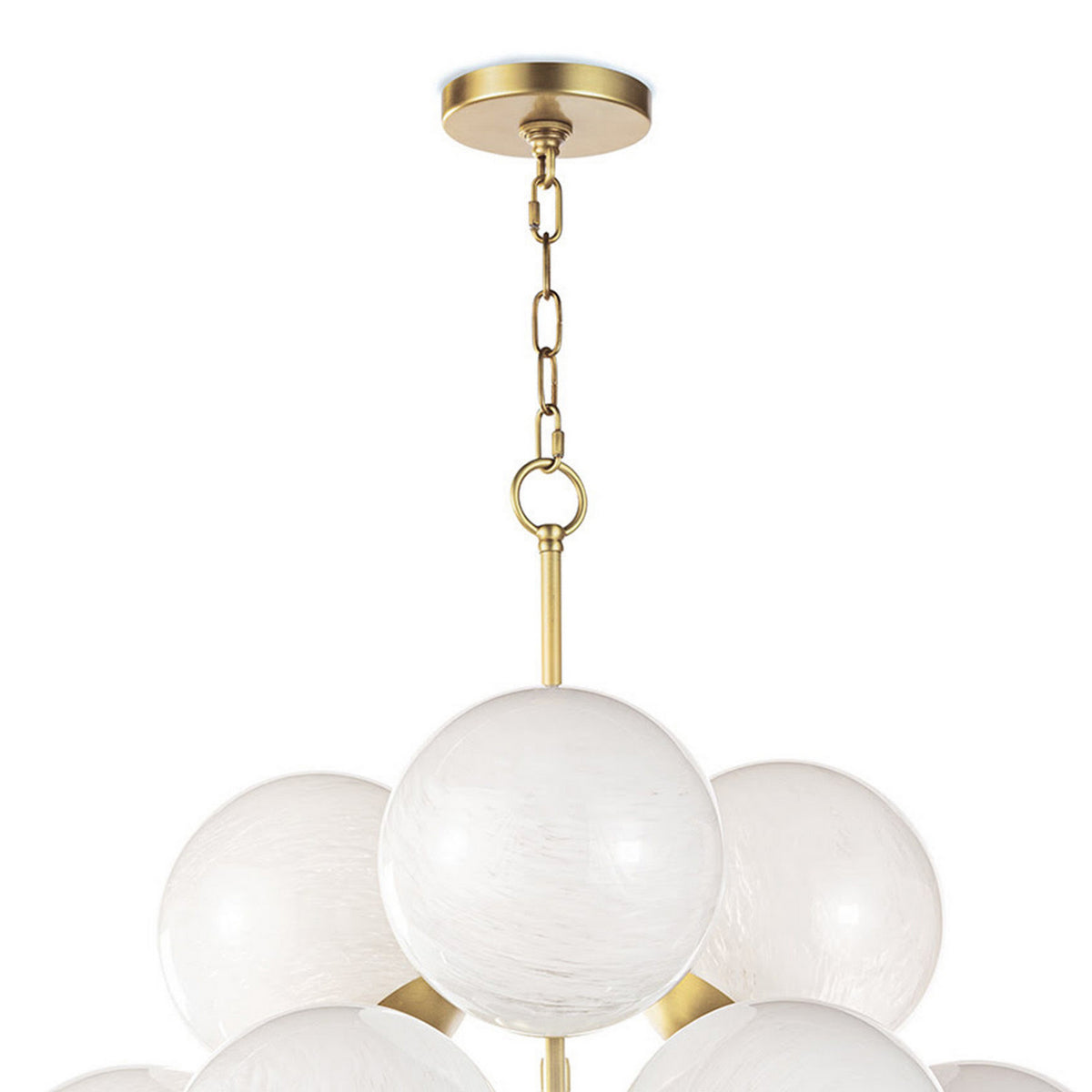 Regina Andrew - 16-1278SRLNB - 13 Light Chandelier - La Dame - Natural Brass