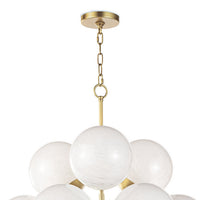 Regina Andrew - 16-1278SRLNB - 13 Light Chandelier - La Dame - Natural Brass