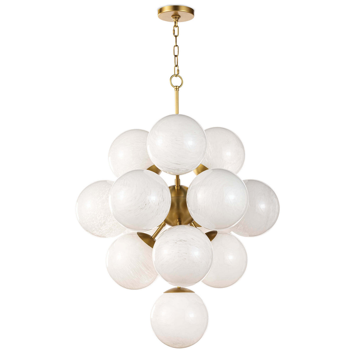 Regina Andrew - 16-1278SRLNB - 13 Light Chandelier - La Dame - Natural Brass