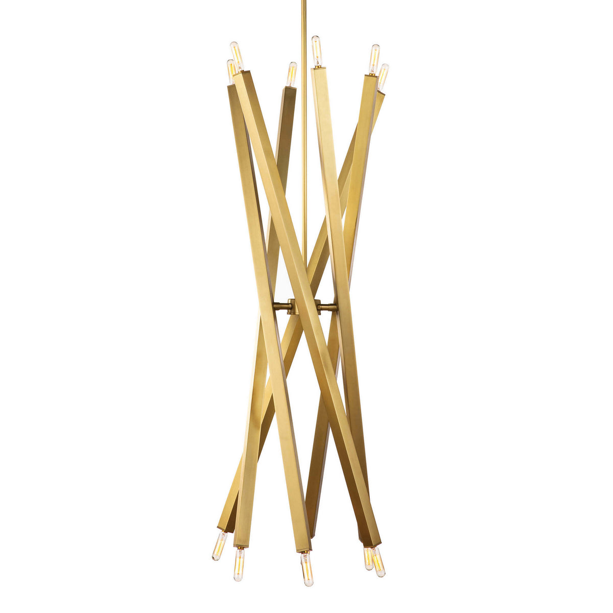 Regina Andrew - 16-1289NB - 12 Light Chandelier - Viper - Natural Brass