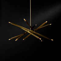 Regina Andrew - 16-1289NB - 12 Light Chandelier - Viper - Natural Brass