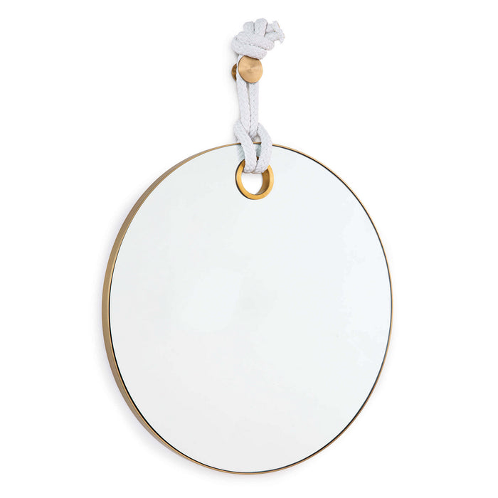 Regina Andrew Mirror from the Porter collection in Natural Brass finish