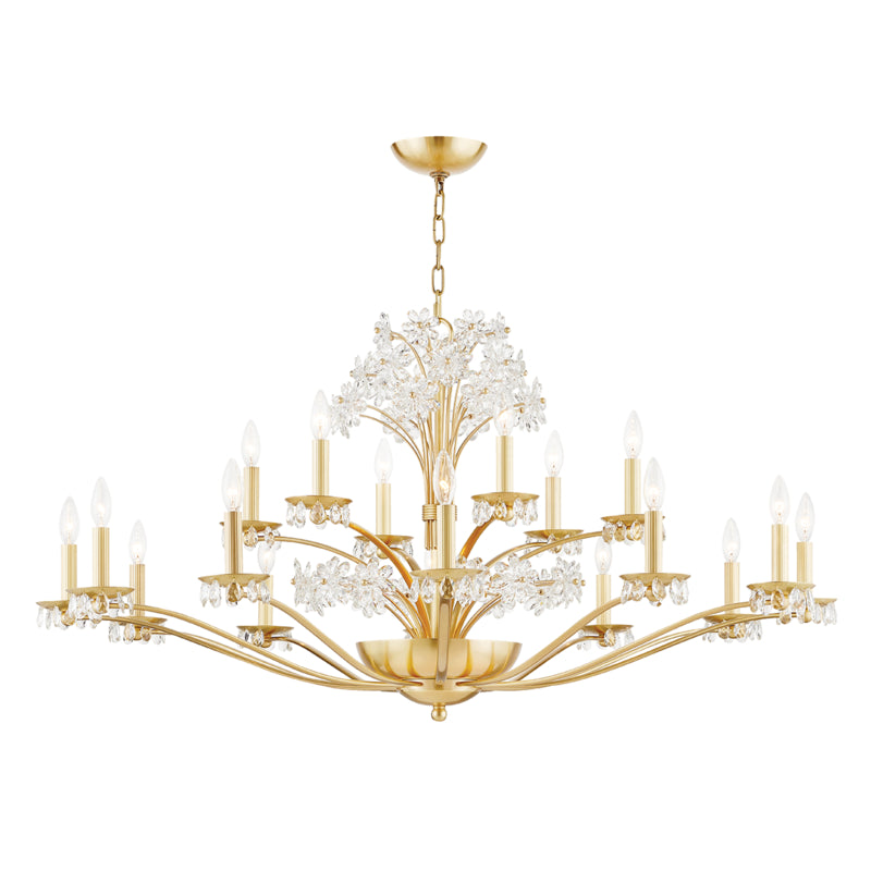 Hudson Valley - 4452-AGB - 20 Light Chandelier - Beaumont - Aged Brass