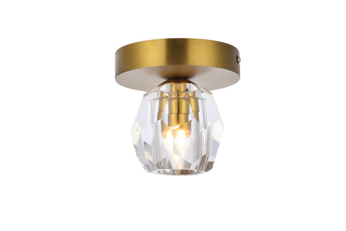 Elegant Lighting LED Flush Mount from the Eren collection in Gold finish