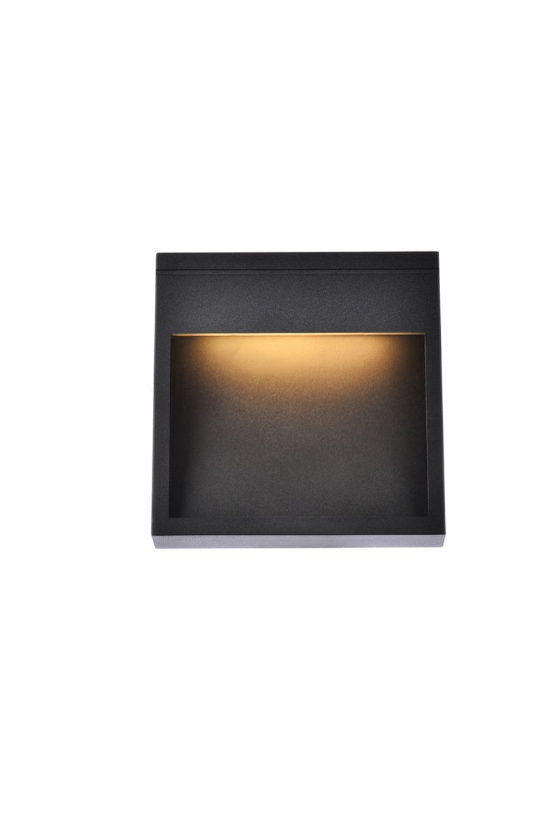 Elegant Lighting - LDOD4019BK - LED Outdoor Wall Lamp - Raine - Black
