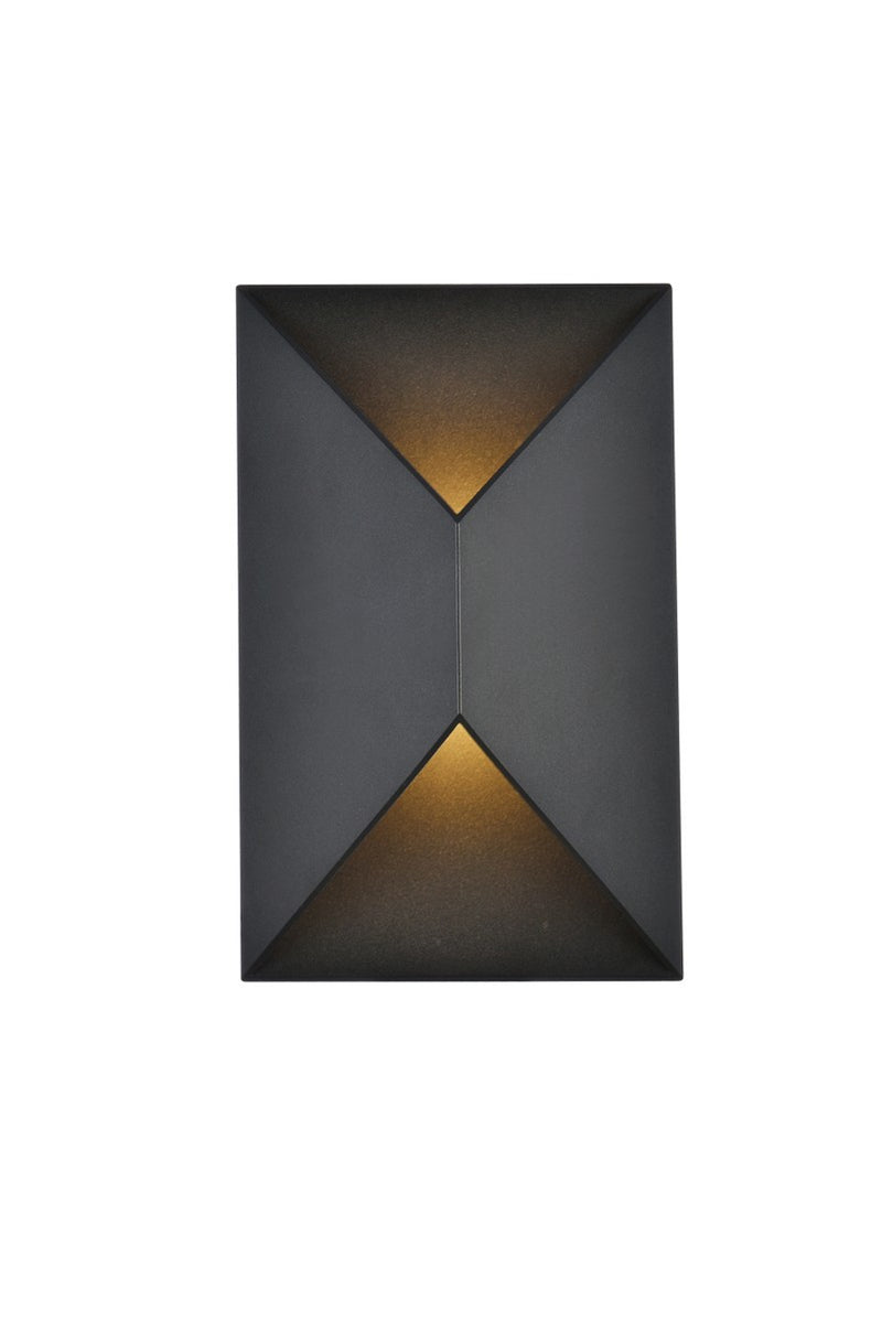 Elegant Lighting - LDOD4022BK - LED Outdoor Wall Lamp - Raine - Black