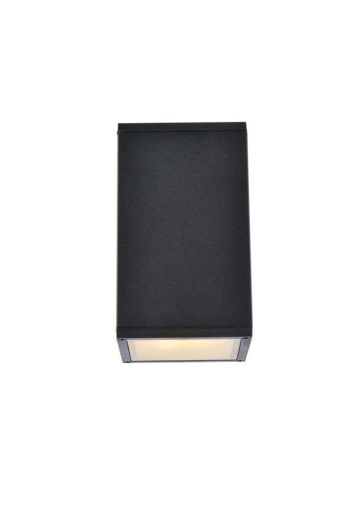 Elegant Lighting Outdoor Wall Mount from the Raine collection in Black finish