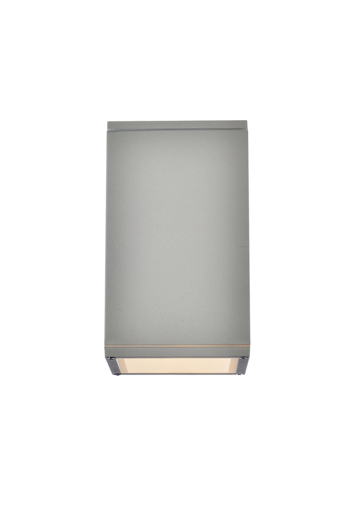 Elegant Lighting Outdoor Wall Mount from the Raine collection in Silver finish