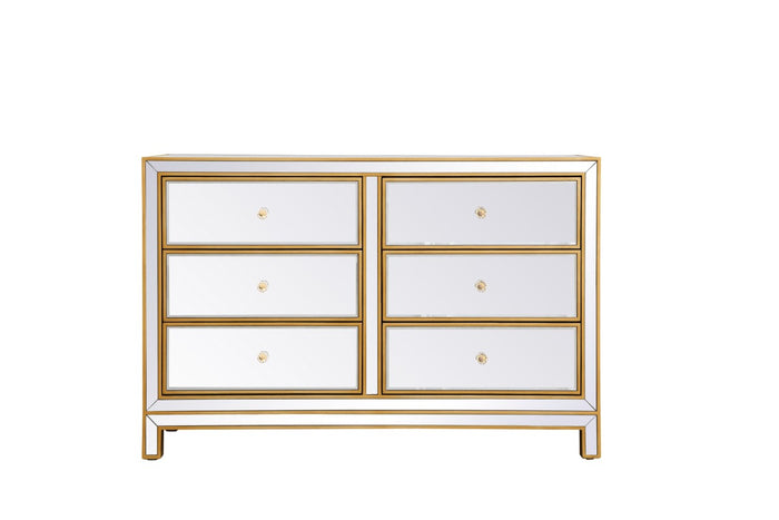 Elegant Lighting - MF72017G - Dresser - REFLEXION - Antique gold