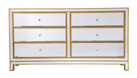 Elegant Lighting - MF72036G - Dresser - REFLEXION - Antique gold