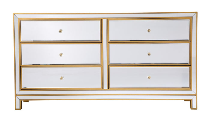 Elegant Lighting - MF72036G - Dresser - REFLEXION - Antique gold