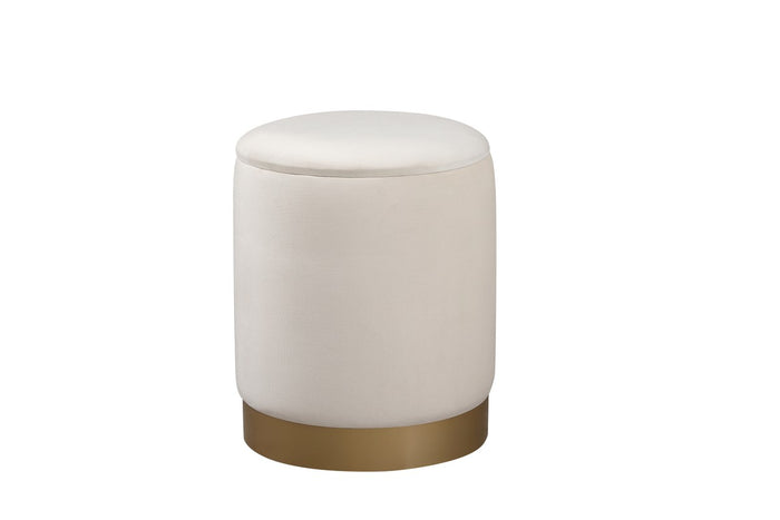 Elegant Lighting Ottoman from the Ozman collection in Beige finish