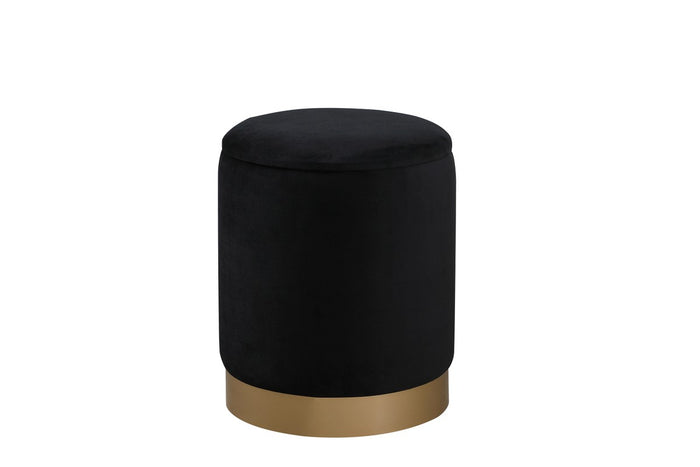 Elegant Lighting Ottoman from the Ozman collection in Black finish
