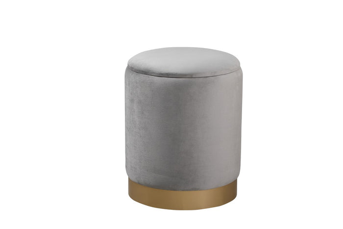 Elegant Lighting Ottoman from the Ozman collection in Gray finish