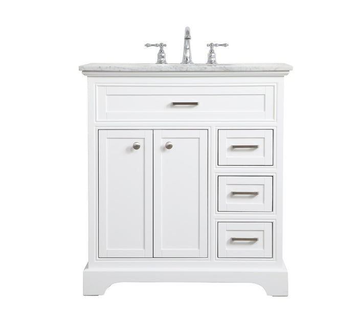 Elegant Lighting - VF15032WH - Single Bathroom Vanity - Americana - white