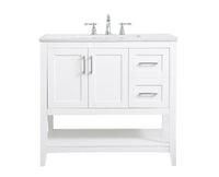 Elegant Lighting - VF16036WH - Single Bathroom Vanity - aubrey - White