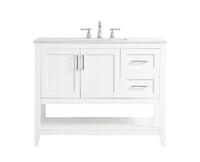 Elegant Lighting - VF16042WH - Single Bathroom Vanity - aubrey - White