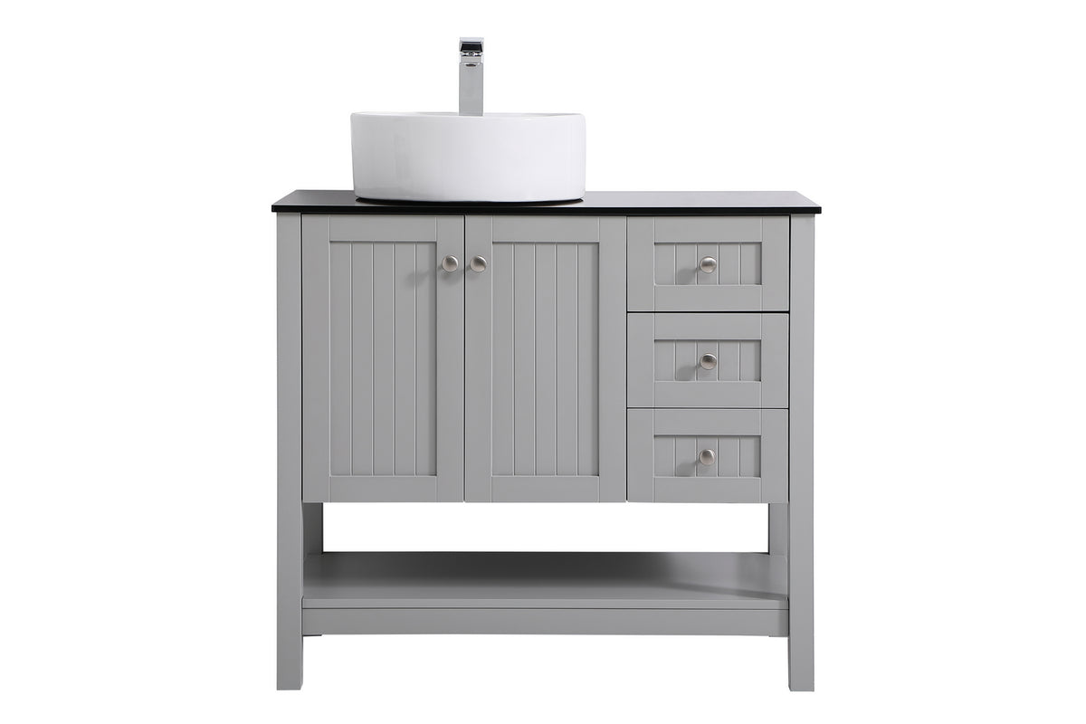 Elegant Lighting - VF16236GR - Vessel Sink Bathroom Vanity - Ralph - Gray