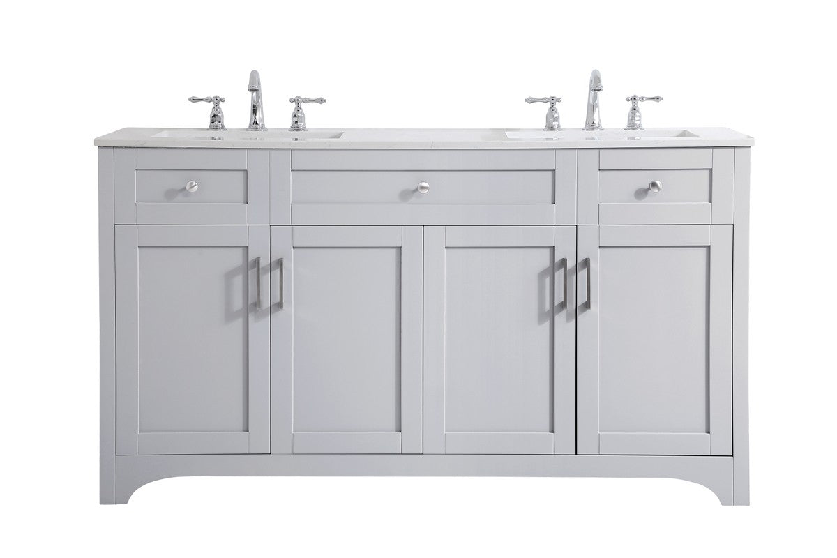 Elegant Lighting - VF17060DGR - Double Bathroom Vanity - moore - Grey ...