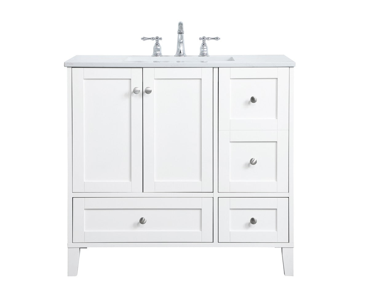 Elegant Lighting - VF18036WH - Single Bathroom Vanity - sommerville ...