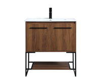 Elegant Lighting - VF42030WB - Single Bathroom Vanity - Gerard - Walnut Brown
