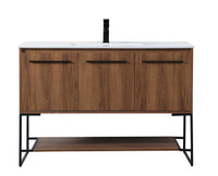 Elegant Lighting - VF42048WB - Single Bathroom Vanity - Gerard - Walnut Brown