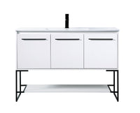 Elegant Lighting - VF42048WH - Single Bathroom Vanity - Gerard - White