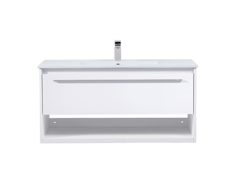 Elegant Lighting - VF43040WH - Single Bathroom Floating Vanity - Kasper - White