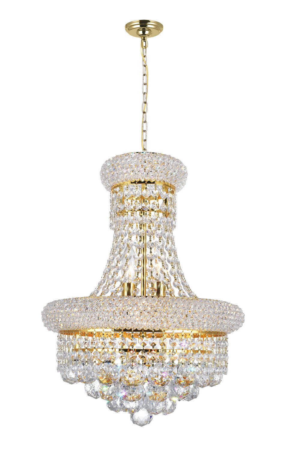 CWI Lighting Six Light Chandelier from the Empire collection in Gold finish