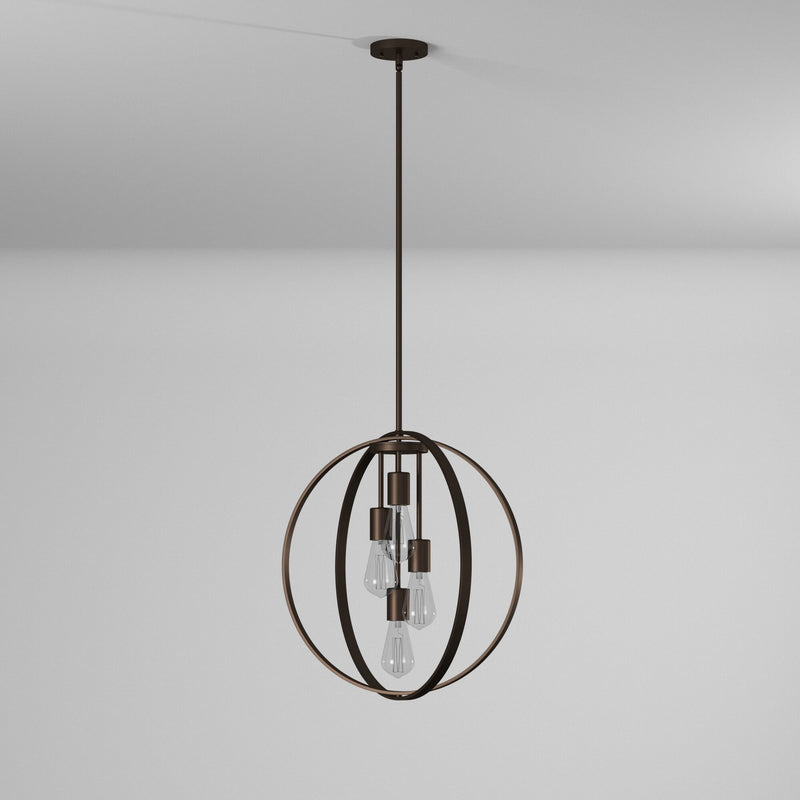 Artcraft - AC10884OB - Four Light Chandelier - Newport - Oil Rubbed Bronze