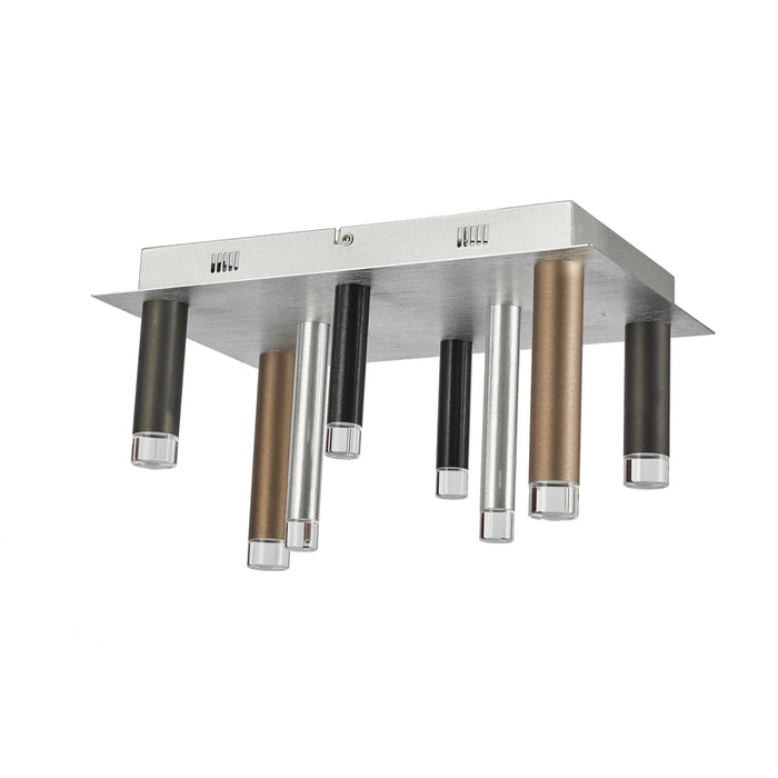 Artcraft LED Flush Mount from the Galiano collection in Black, Copper, Satin Aluminum finish