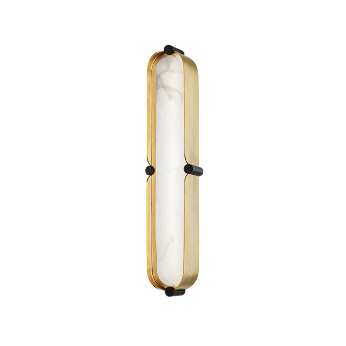 Hudson Valley LED Bath Bracket from the Tribeca collection in Aged Brass/Black finish
