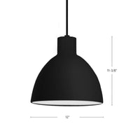 Kuzco Lighting - PD1712-BK - LED Pendant - Chroma - Black