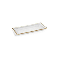 Design Shop Textured Rectangular Glass Tray 14.5"