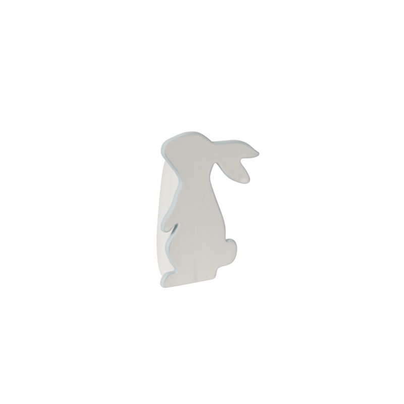 Design Shop White Simple Bunny Vase, 4" X 5.5".