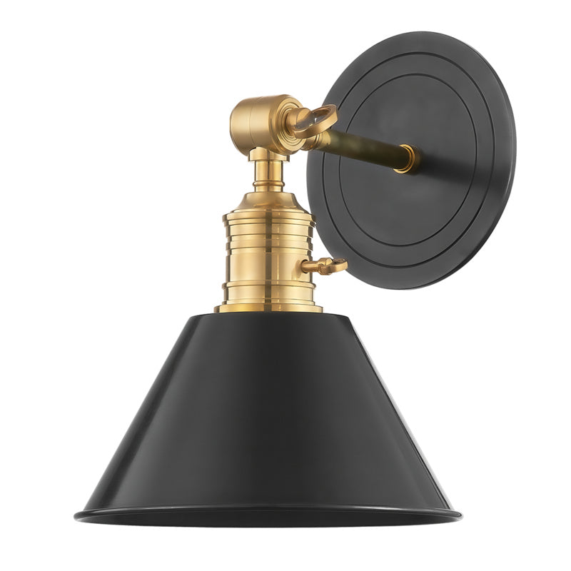 Hudson Valley - 8321-AOB - One Light Wall Sconce - Garden City - Aged Brass/Old Bronze