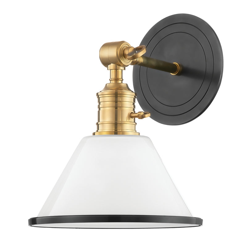 Hudson Valley - 8331-AOB - One Light Wall Sconce - Garden City - Aged Brass/Old Bronze